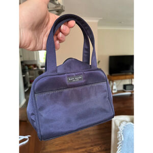 Vintage 90s Kate Spade Nylon Navy One Size Mini Bag Made in USA